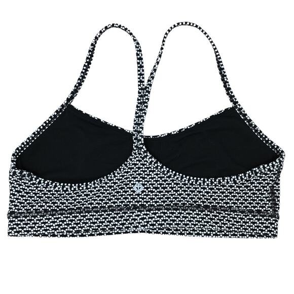 Lululemon Flow Y Bra, Nulu, Black & White, 12 - Picture 2 of 3